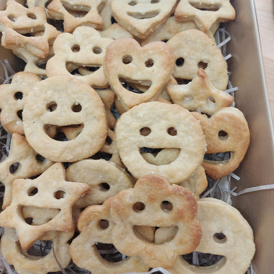 Apple & Coconut smiley faces