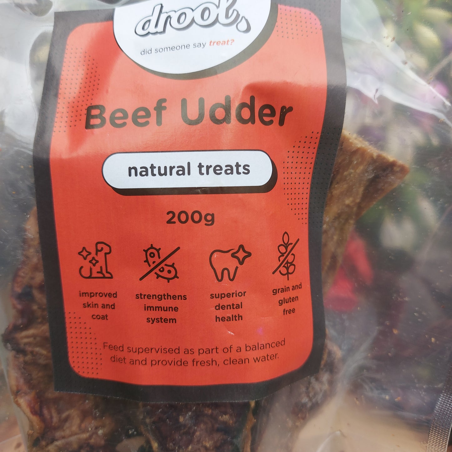 Beef udder 200g bag