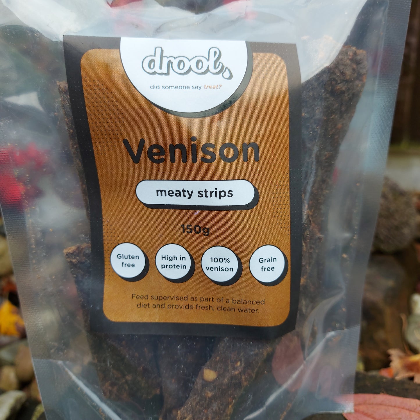 Venison meaty strips 150g